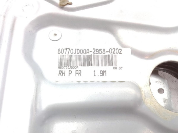 80770JD00A ELEVALUNAS PUERTA LAT DEL DER NISSAN QASHQAI / QASHQAI +2 I (J10, JJ10) |Desguaces La Cabaña