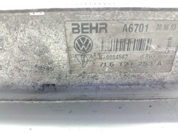 7L6121253A RADIADOR AGUA VW TOUAREG (7LA, 7L6, 7L7) |Desguaces La Cabaña