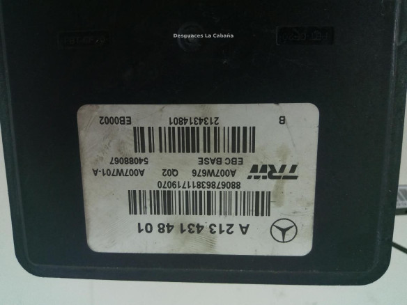  A2134314801 GRUPO ABS MERCEDES BENZ CLASE E (W213) |Desguaces La Cabaña
