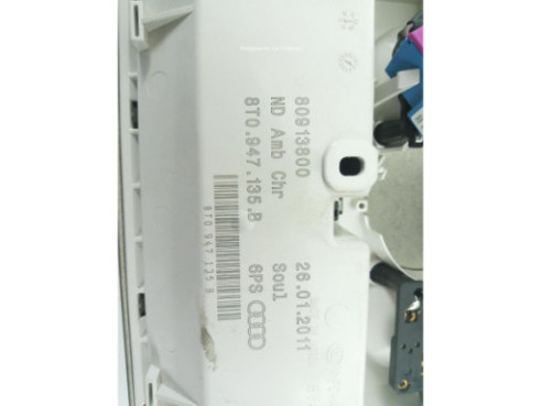8T0947135B PLAFON DEL AUDI A5 (8T3) |Desguaces La Cabaña