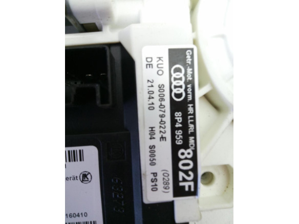 8P4959802F ELEVALUNAS PUERTA LAT TRA DER AUDI A3 Sportback (8PA) |Desguaces La Cabaña