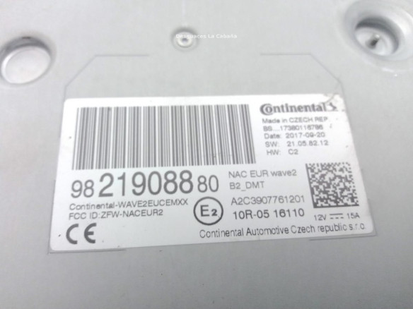 9821908880 MODULO RADIO PEUGEOT 508 |Desguaces La Cabaña
