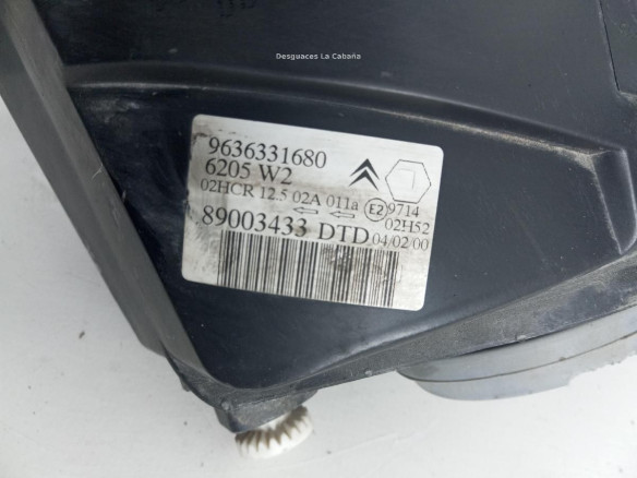 9636331680 FARO DERECHO CITROEN SAXO (S0, S1) |Desguaces La Cabaña