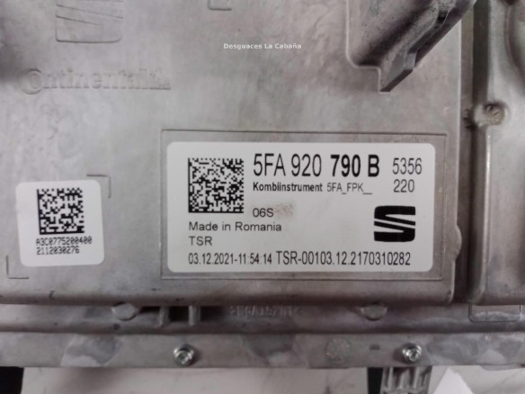 5FA920790B CUADRO INSTRUMENTOS CUPRA FORMENTOR (KM7) |Desguaces La Cabaña