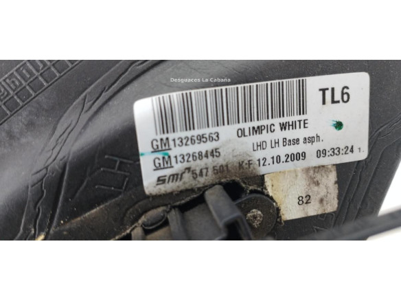 13269563 ESPEJO IZQ OPEL INSIGNIA A (G09) |Desguaces La Cabaña