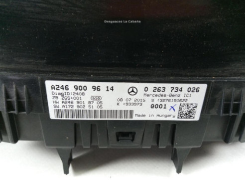 A2469009614 CUADRO INSTRUMENTOS MERCEDES BENZ CLASE B (W246, W242) |Desguaces La Cabaña