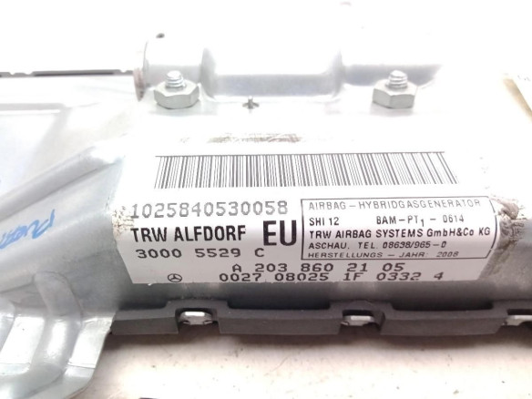 A2038602105 AIRBAG PUERTA LAT DEL IZQ MERCEDES BENZ CLASE CLC (CL203) |Desguaces La Cabaña
