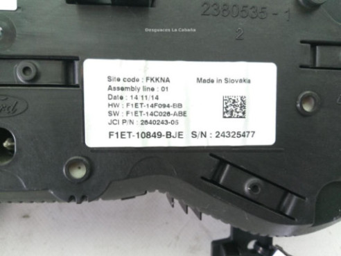  F1ET10849BJE CUADRO INSTRUMENTOS FORD FOCUS III |Desguaces La Cabaña