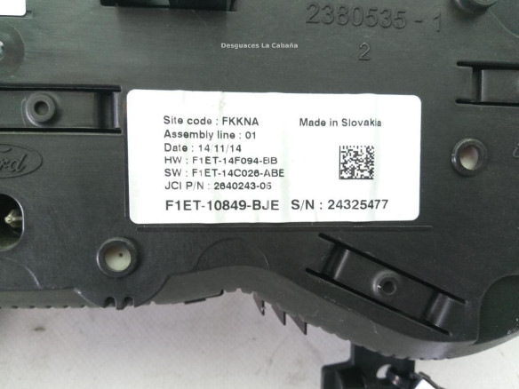  F1ET10849BJE CUADRO INSTRUMENTOS FORD FOCUS III |Desguaces La Cabaña