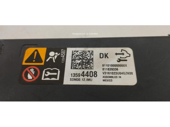 13594408 CENTRALITA AIRBAG OPEL COMBO Furgón/ranchera familiar (X12) |Desguaces La Cabaña