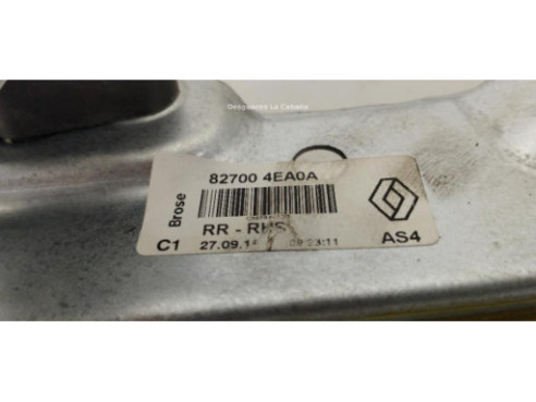 827004EA0A ELEVALUNAS PUERTA LAT TRA DER RENAULT KADJAR (HA_, HL_) |Desguaces La Cabaña