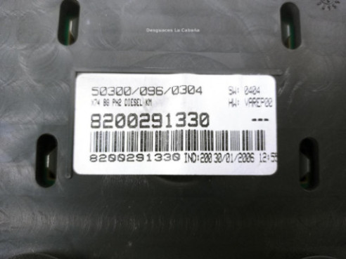 8200291330 CUADRO INSTRUMENTOS RENAULT LAGUNA II (BG0/1_) |Desguaces La Cabaña