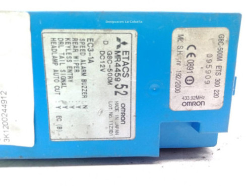 3K1200244912 CAJA FUSIBLES INTERIOR (BSI) MITSUBISHI PAJERO II (V3_W) |Desguaces La Cabaña