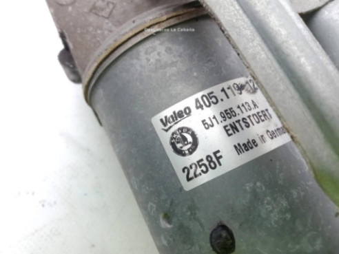 5J1955113A MOTOR LIMPIAPARABRISAS DEL SKODA FABIA II (542) |Desguaces La Cabaña