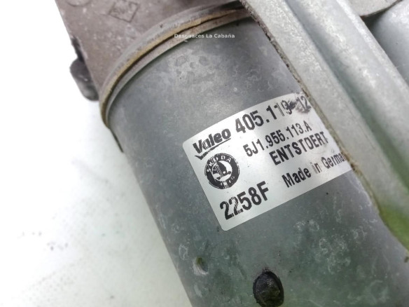 5J1955113A MOTOR LIMPIAPARABRISAS DEL SKODA FABIA II (542) |Desguaces La Cabaña
