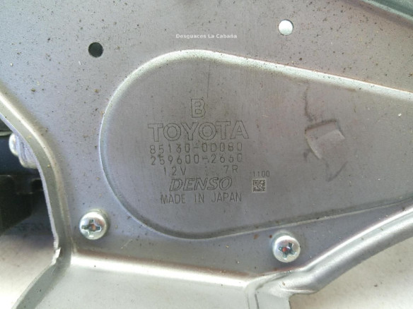 851300D080 MOTOR LIMPIAPARABRISAS TRA TOYOTA YARIS (_P13_) |Desguaces La Cabaña