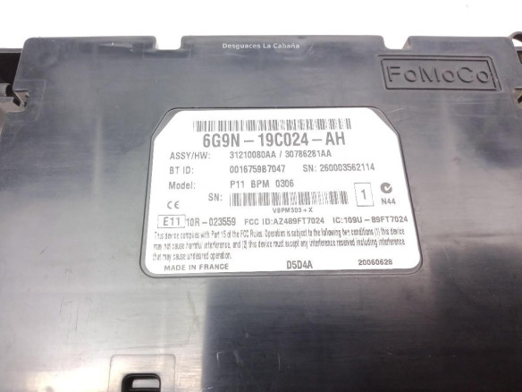 6G9N19C024AH CENTRALITA MOTOR VOLVO S80 II (124) |Desguaces La Cabaña