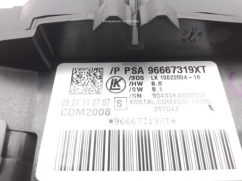 96667319XT MANDO COMPLETO PEUGEOT 5008 |Desguaces La Cabaña