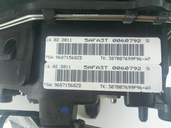 96871568ZD AIRBAG IZQ CITROEN C4 II (B7) |Desguaces La Cabaña