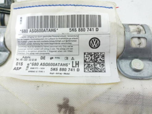 5K6880741D AIRBAG CORTINA IZQ VW GOLF VI (5K1) |Desguaces La Cabaña