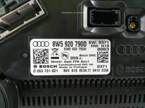 8W5920790D CUADRO INSTRUMENTOS AUDI A4 Avant (8W5, B9) |Desguaces La Cabaña