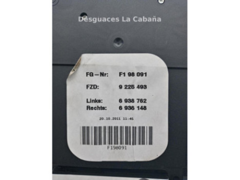 9225493-01 PLAFON DEL BMW SERIE 3 |Desguaces La Cabaña
