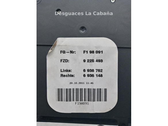 9225493-01 PLAFON DEL BMW SERIE 3 |Desguaces La Cabaña