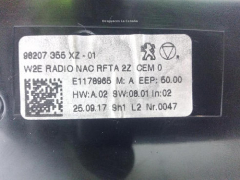98207355 MANDO CLIMA PEUGEOT 508 |Desguaces La Cabaña