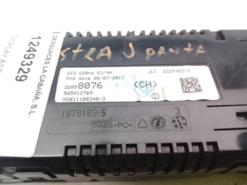 22858076 DISPLAY OPEL ASTRA J (P10) |Desguaces La Cabaña