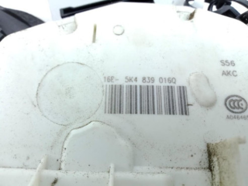 5K4839016Q CERRADURA PUERTA LAT TRA DER SEAT LEON (5F1) |Desguaces La Cabaña