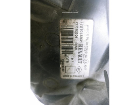 7701048931 FARO DERECHO RENAULT LAGUNA II (BG0/1_) |Desguaces La Cabaña