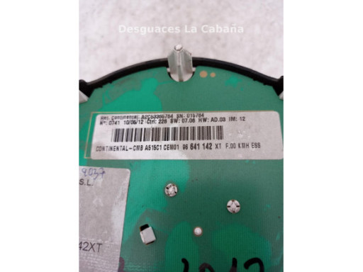 CUADRO INSTRUMENTOS|Desguaces La Cabaña