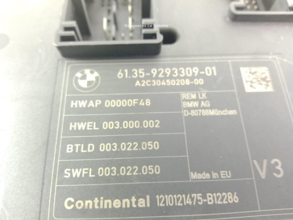 929330901 CAJA FUSIBLES INTERIOR (BSI) BMW 3 (F30, F80) |Desguaces La Cabaña
