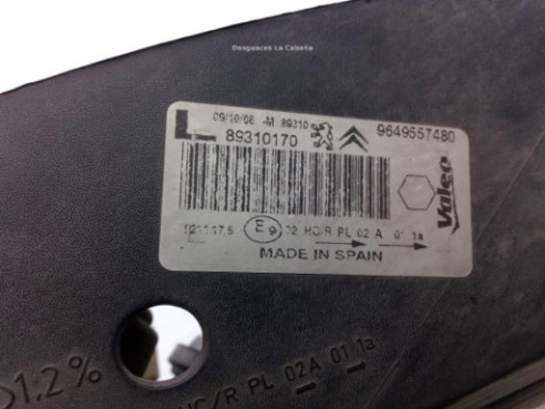 9649557480 FARO IZQUIERDO CITROEN XSARA PICASSO (N68) |Desguaces La Cabaña