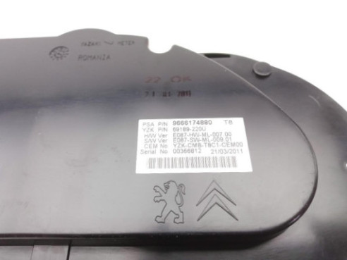 9666174880 CUADRO INSTRUMENTOS PEUGEOT 3008 Limusina (0U_) |Desguaces La Cabaña