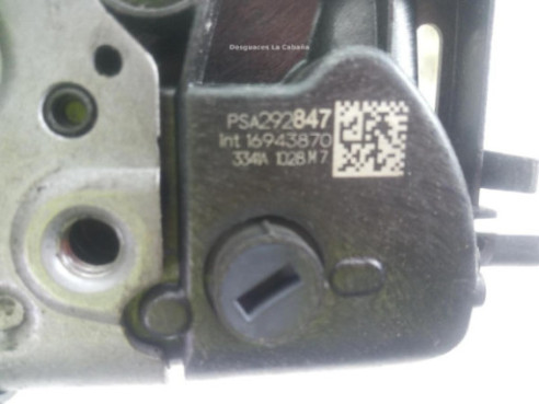 292847 CERRADURA PUERTA LAT DEL DER PEUGEOT 208 II (UB_, UP_, UW_) |Desguaces La Cabaña