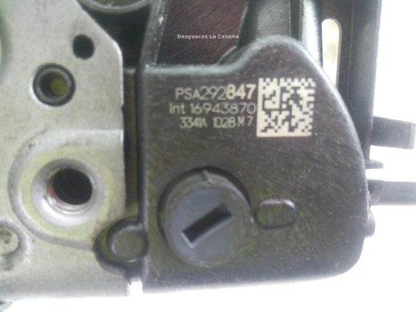 292847 CERRADURA PUERTA LAT DEL DER PEUGEOT 208 II (UB_, UP_, UW_) |Desguaces La Cabaña