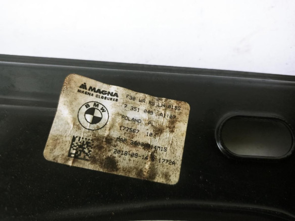 7351049 ELEVALUNAS PUERTA LAT TRA IZQ BMW 3 Touring (F31) |Desguaces La Cabaña