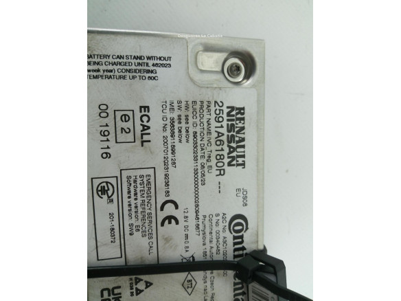 2591A6180R MODULO RADIO RENAULT MEGANE IV (B9A/M_) |Desguaces La Cabaña