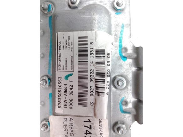 A2208600305 AIRBAG PUERTA LAT DEL IZQ MERCEDES BENZ CLASE S (W220) |Desguaces La Cabaña