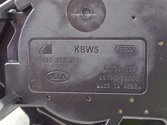 98700D9000 MOTOR LIMPIAPARABRISAS TRA KIA SPORTAGE (QL) |Desguaces La Cabaña