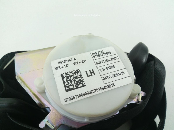 07355710690 CINTURON TRA IZQ FIAT 500L (351_, 352_) |Desguaces La Cabaña