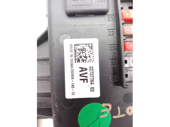 2273776402 CAJA FUSIBLES INTERIOR (BSI) OPEL INSIGNIA A (G09) |Desguaces La Cabaña