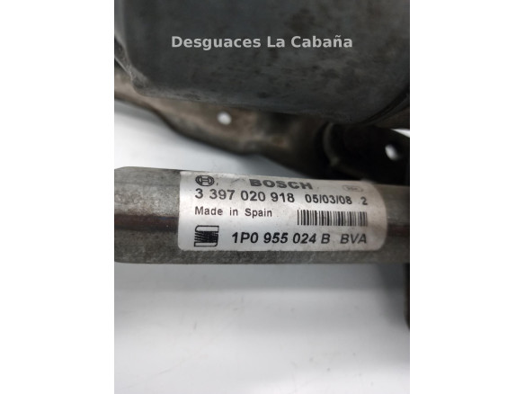 1P0955024B, MOTOR LIMPIAPARABRISAS DEL SEAT LEON (1P1) |Desguaces La Cabaña