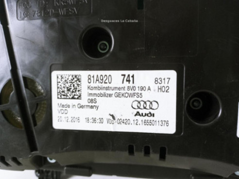 81A920741 CUADRO INSTRUMENTOS AUDI Q2 (GAB) |Desguaces La Cabaña