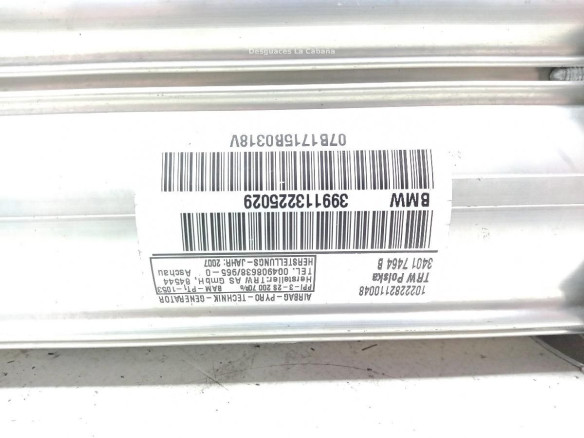 SinValor AIRBAG DER BMW 3 Coupé (E92) |Desguaces La Cabaña