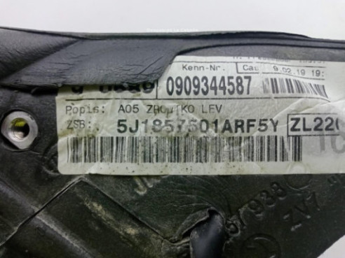 5J1857501ARF5Y ESPEJO IZQ SKODA ROOMSTER (5J) |Desguaces La Cabaña
