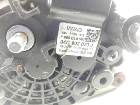 04C903023J ALTERNADOR SKODA FABIA III (NJ3) |Desguaces La Cabaña