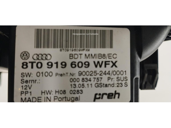 8T0919609WFX MANDO MULTIMEDIA AUDI A5 (8T3) |Desguaces La Cabaña