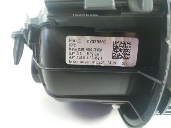 KY333002 MOTOR CALEFACCION PEUGEOT 208 II (UB_, UP_, UW_) |Desguaces La Cabaña